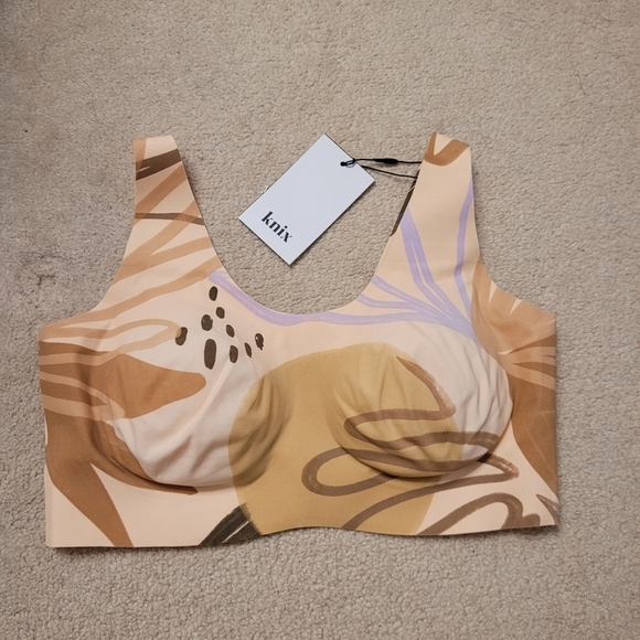 Knix Pullover Bra size S+ Beach Glow pattern Brand new with tags - Picture 8 of 8